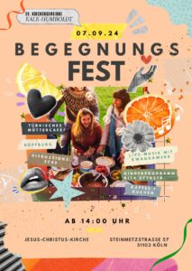 Mehr über den Artikel erfahren 7. September ab 14.00 Uhr Jesus-Christus-Kirche